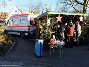 Besucher am Stand