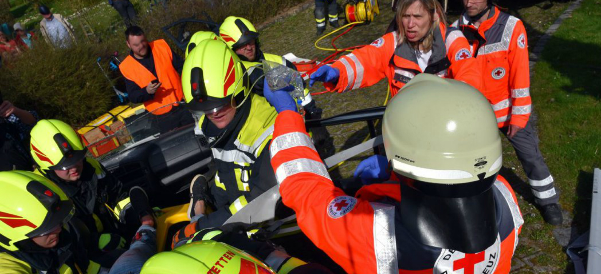 99 Einsatzkräfte bei Übung in Beimerstetten eingebunden